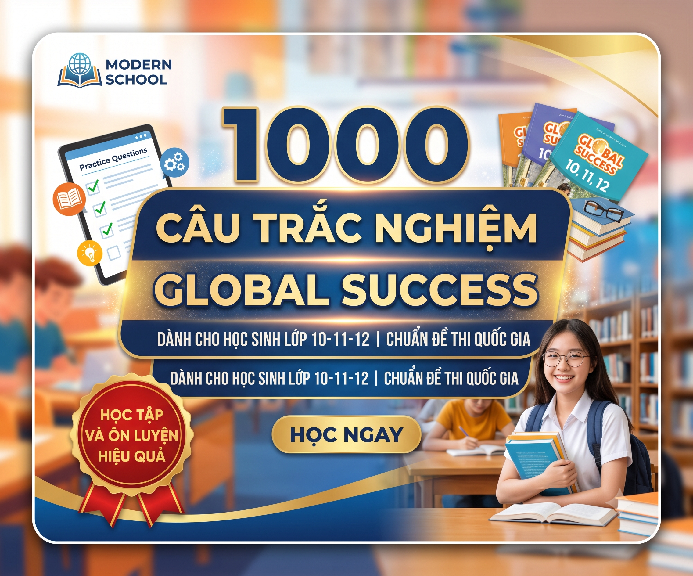 1000 Câu Trắc Nghiệm Tiếng Anh Global Success - Có Đáp Án